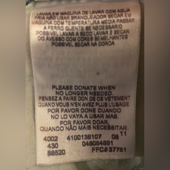 Levi’s Men’s 505 Straight Fit Cut-Off Jeans Denim Size 46 Inseam 26 - Picture 7 of 7